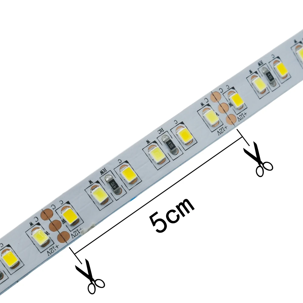 factory custom Aluminum pc LED Lighting strip 2835  120 led CE RoHS PCB 8mm led light Indoor Lighting
