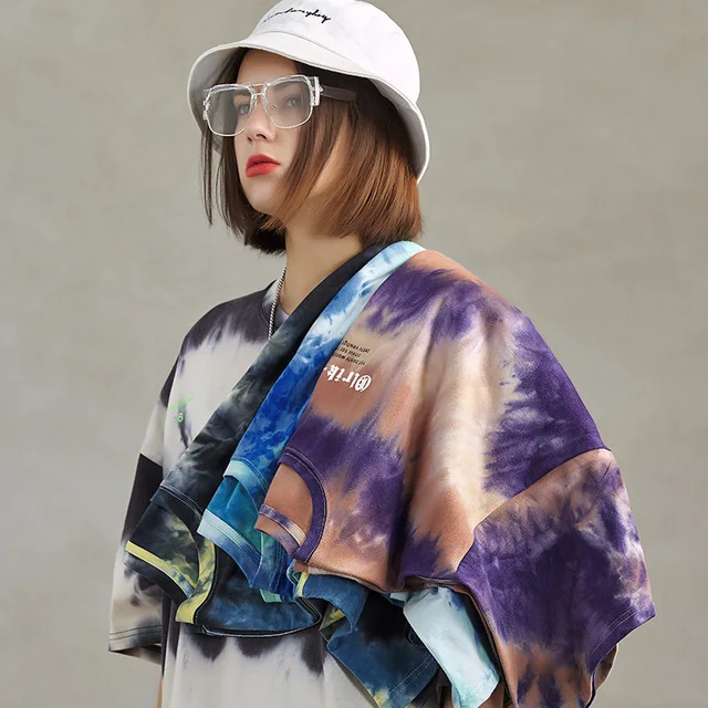 

Wholesale latest custom logo summer women tie dye t-shirt, Could be customized