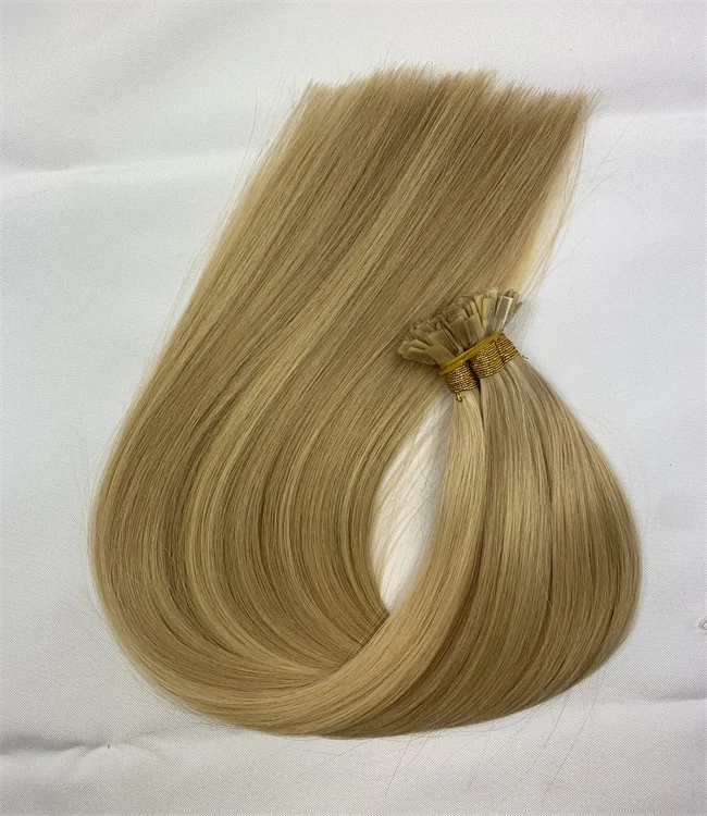 

Italian Keratin Pre bond Factory Double Drawn Cuticle Virgin Russian Real Hair Flat Tip