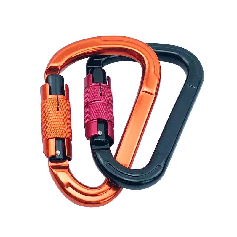 
2020 Amazon New Product High Quality 25KN Customized color Aluminum Swivel Carabiner 