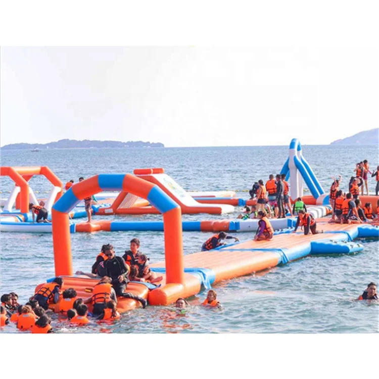 

Lake Huge Inflatable Games Inflatable Water Obstacle Course Touring Water Park Auqa Park, Customized color