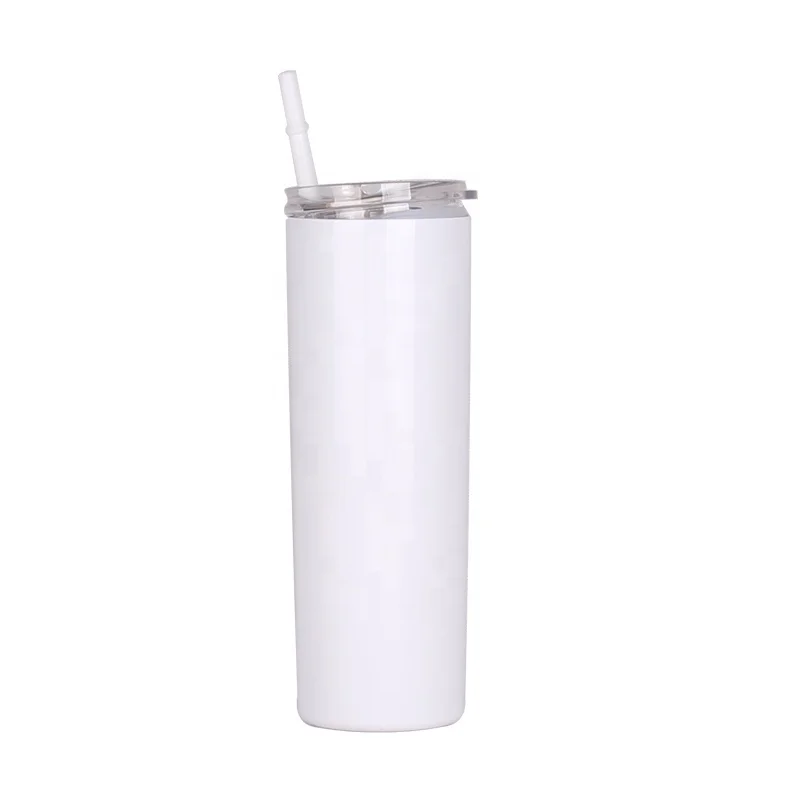 

Wholesale 20oz Sublimation Blanks Double Wall Skinny Stainless Steel Slim Tumbler ready to ship, Customized color