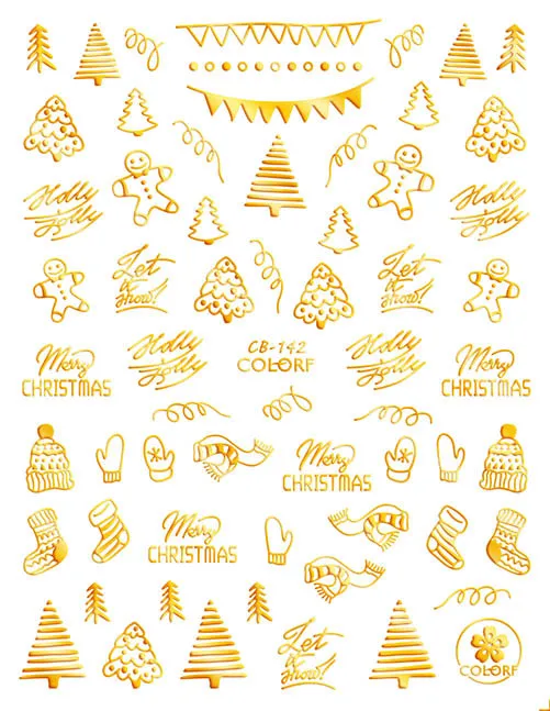 

CB142-CB150 Hot Selling Fashion Art Nail Sticker Wholesale Diy Nail Art Decoration Sticker