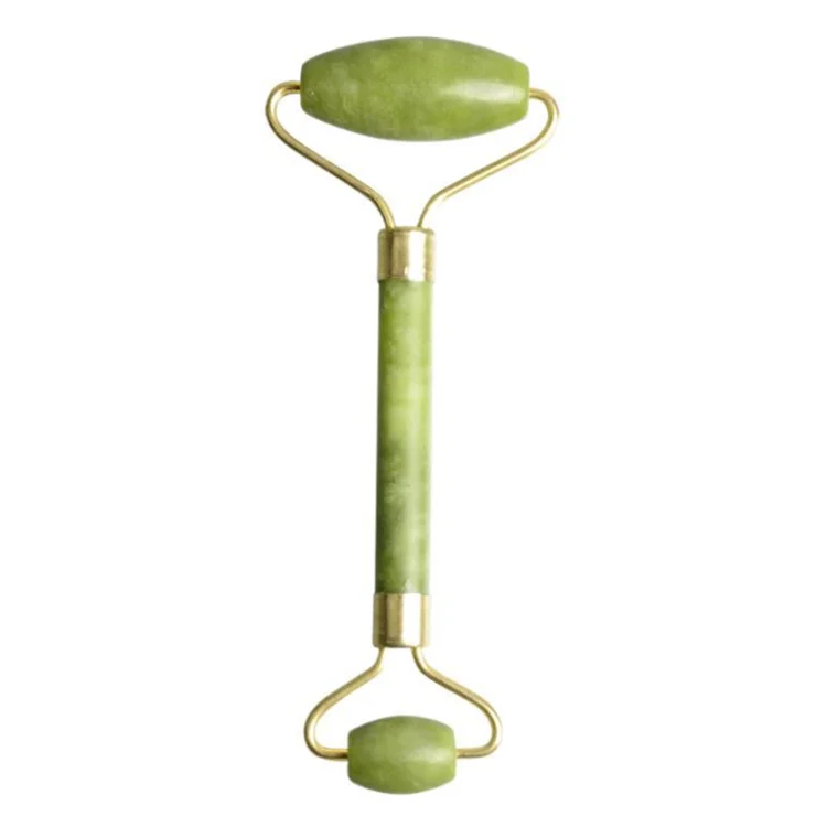 

High quality green xiuyan jade roller for Facial Anti-wrinkles Best XiuYan Jade Roller Neck massage