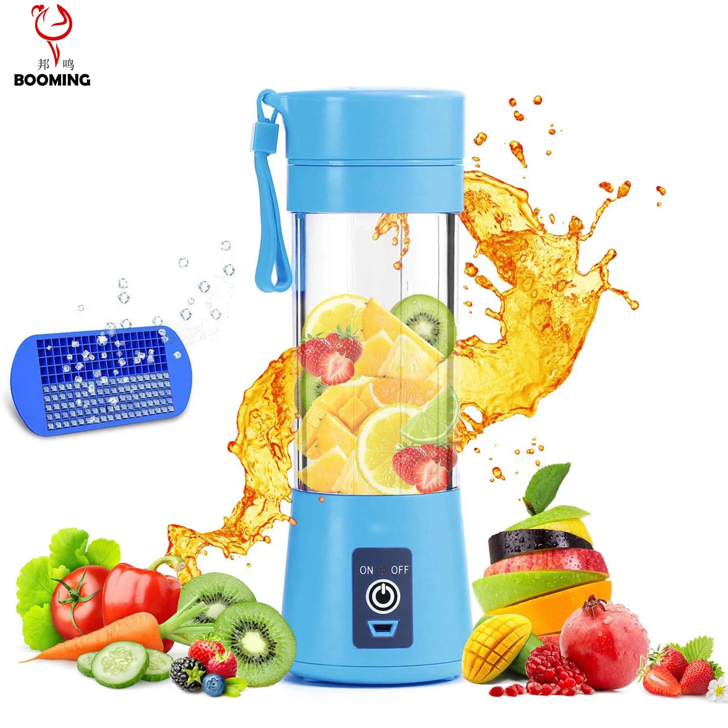 
BOOMING USB Portable Electric Blender Fruit Vegetable Juicer Maker Machine For Home 