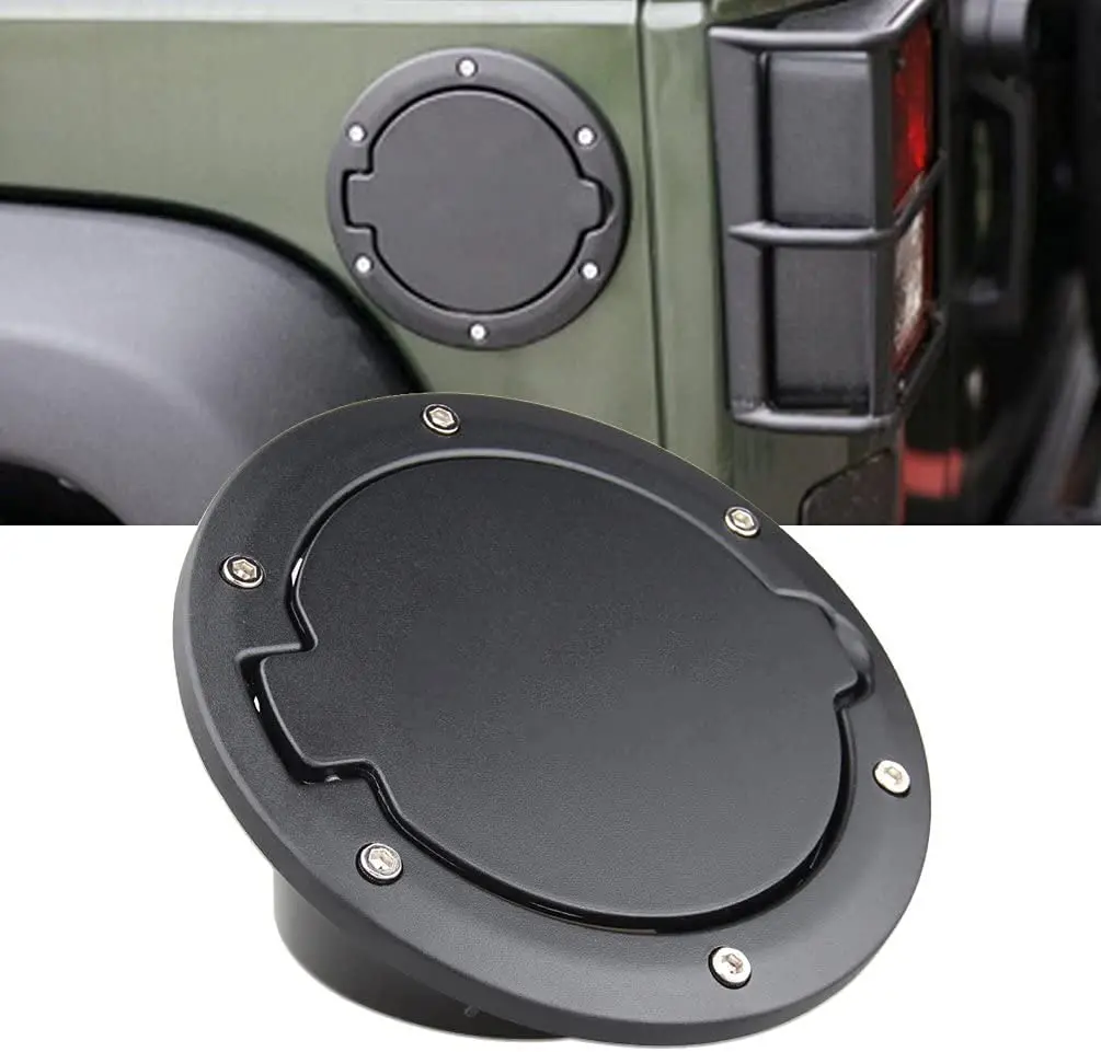 

Factory Price Black Truck Fuel Tank Cover Oil Tank Covers Fuel Tank Cover For Jeep Wrangler JK