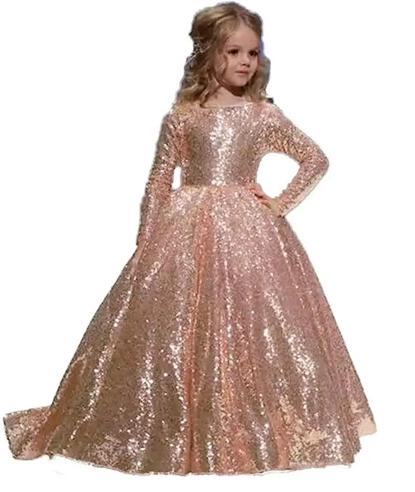 

golden sequin baby girl party dress children frocks designs