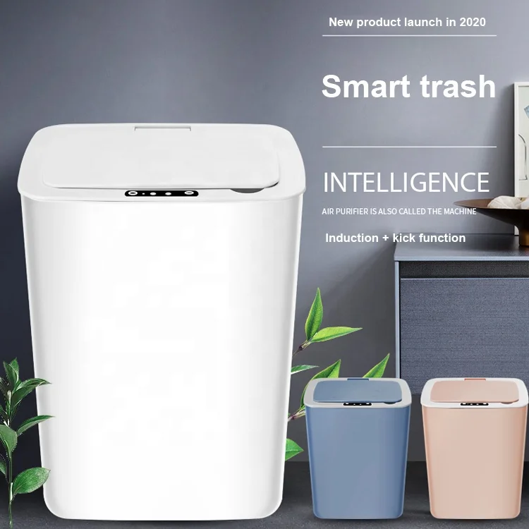 12l Induction Automatic Touchless Smart Infrared Motion Sensor Rubbish Waste Bin Kitchen Trash