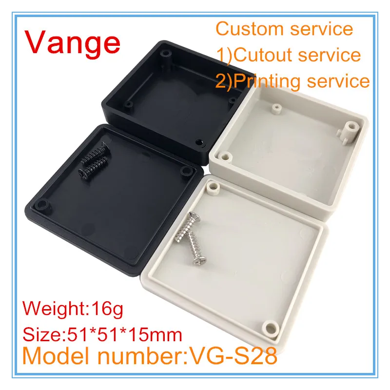 Vange Electrical Junction Box DIY Chassis 51*51*15mm ABS Plastic