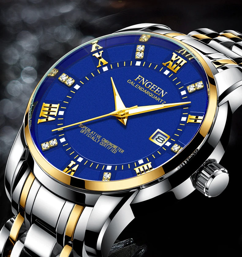 Stainless Steel Luxury Waterproof Quartz Brand Wristwatches Oem Custom ...