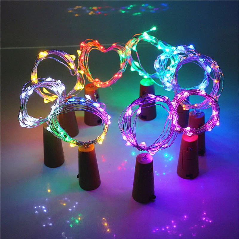 1M 10LED lamp Cork Shaped Bottle Stopper Light Glass Wine LED String Lights For Bar Xmas Wedding Home Decoration
