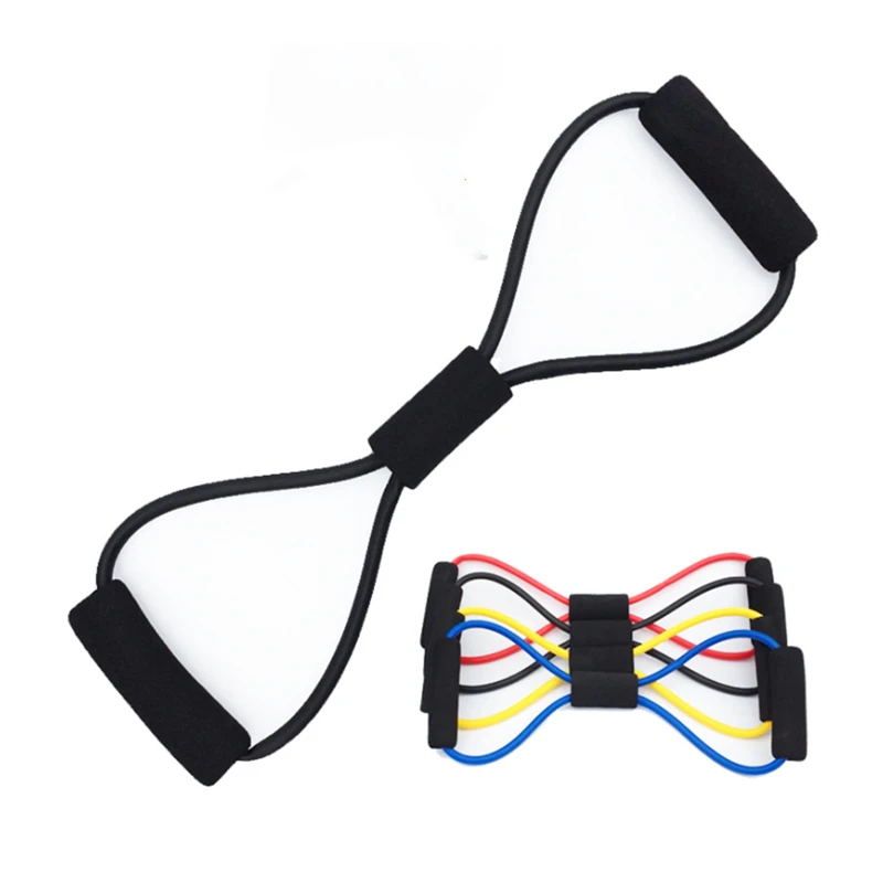 

factory price Hot Selling Eight Character Men and Women Home Latex Expansion Chest Elastic Rope Eight Word Pull Rope, Green