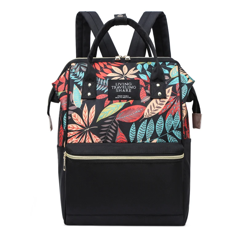 

New Colorful Design Large Capacity Waterproof Diaper Bags Daily Multifunctional Mommy Bag Custom Prints Nappy Backpack Bag