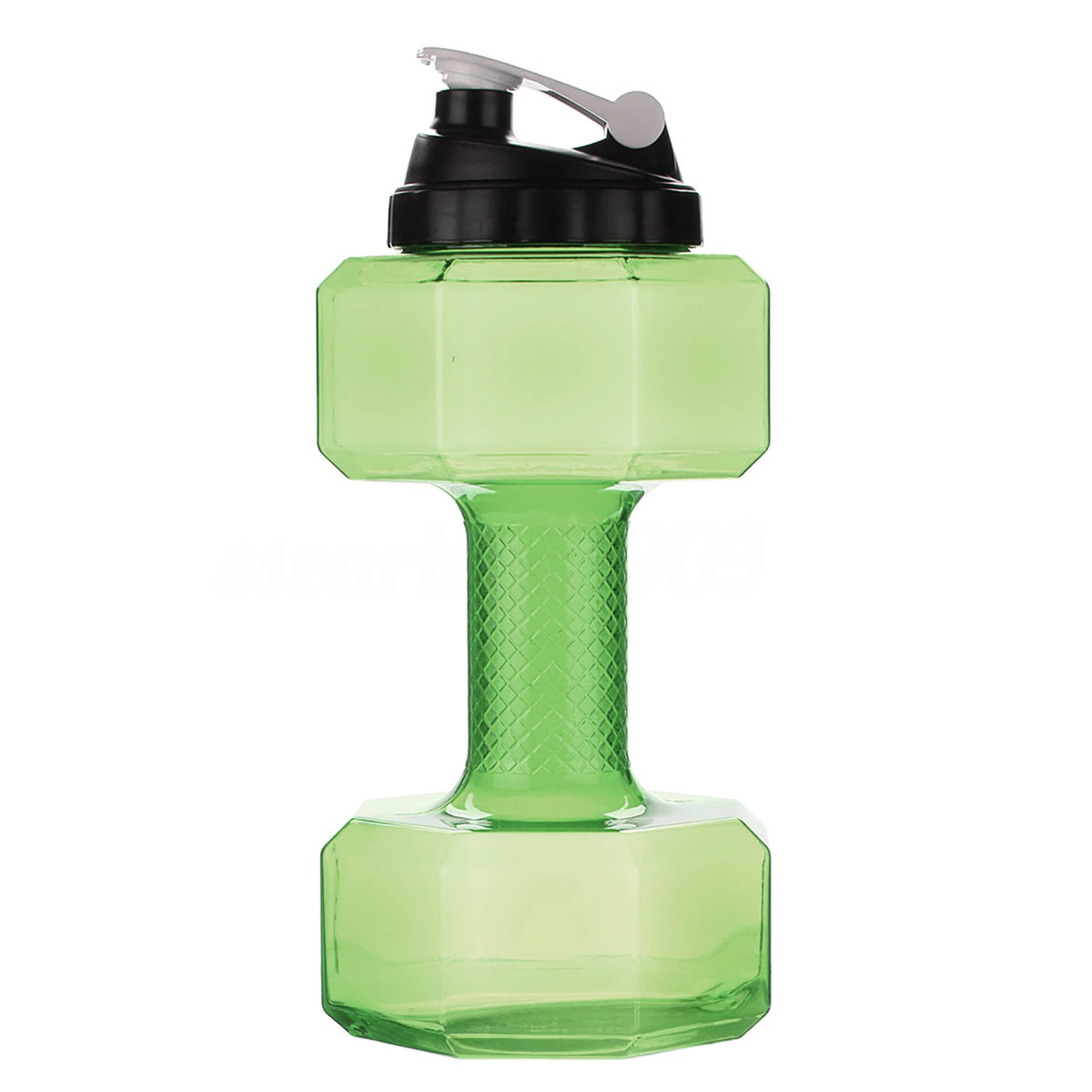 

Food Grade PETG 2200ml Dumbbell Gym Gallon Jug Plastic Drinking Water Bottle, Black,blue,green etc.