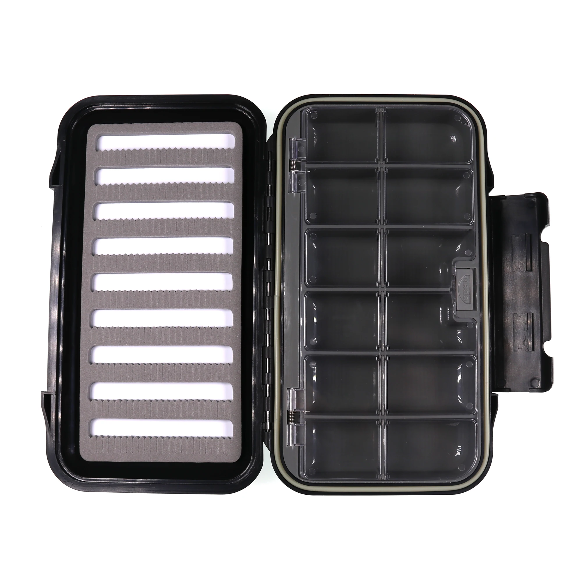 

Double Side Waterproof Plastic Fly Fishing Box Storage Box Lure Storage Case Trout Fishing Fly Box For Dry/Wet/ Nymph/Streamer, As picture shows
