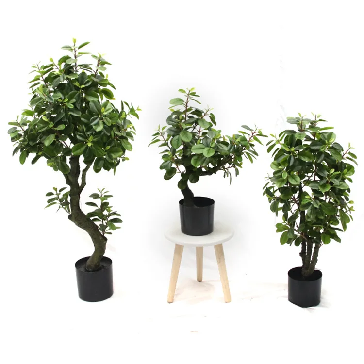 

Decorative Indoor Green Artificial Plant Artificial Ficus Banyan/ Fiddle/ Benjamin Tree Plants