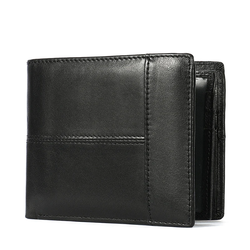 

Slim Minimalist Bifold RFID Blocking Money Clip wallets For Men Custom Leather Wallet