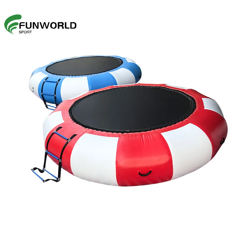 

Commercial Inflatable Water Trampoline Inflatable Toy Inflatable Floating Water Jumping Bed Water Games Sports For Kid Adult, Customized color