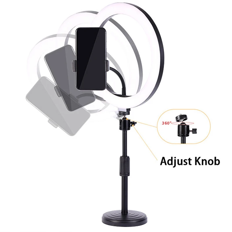 

Best Desktop Cosmetic Live makeup Dimmable Lighting Lamp LED Ring Light bracket Holder
