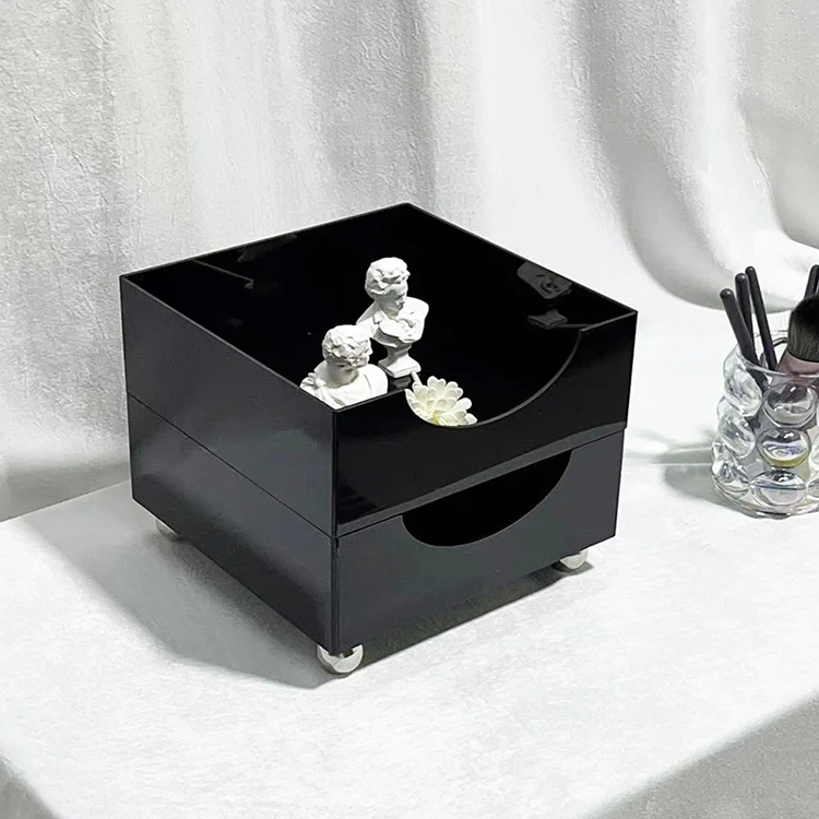 

Creative single-layer double-layer desktop acrylic storage box cosmetic jewelry storage