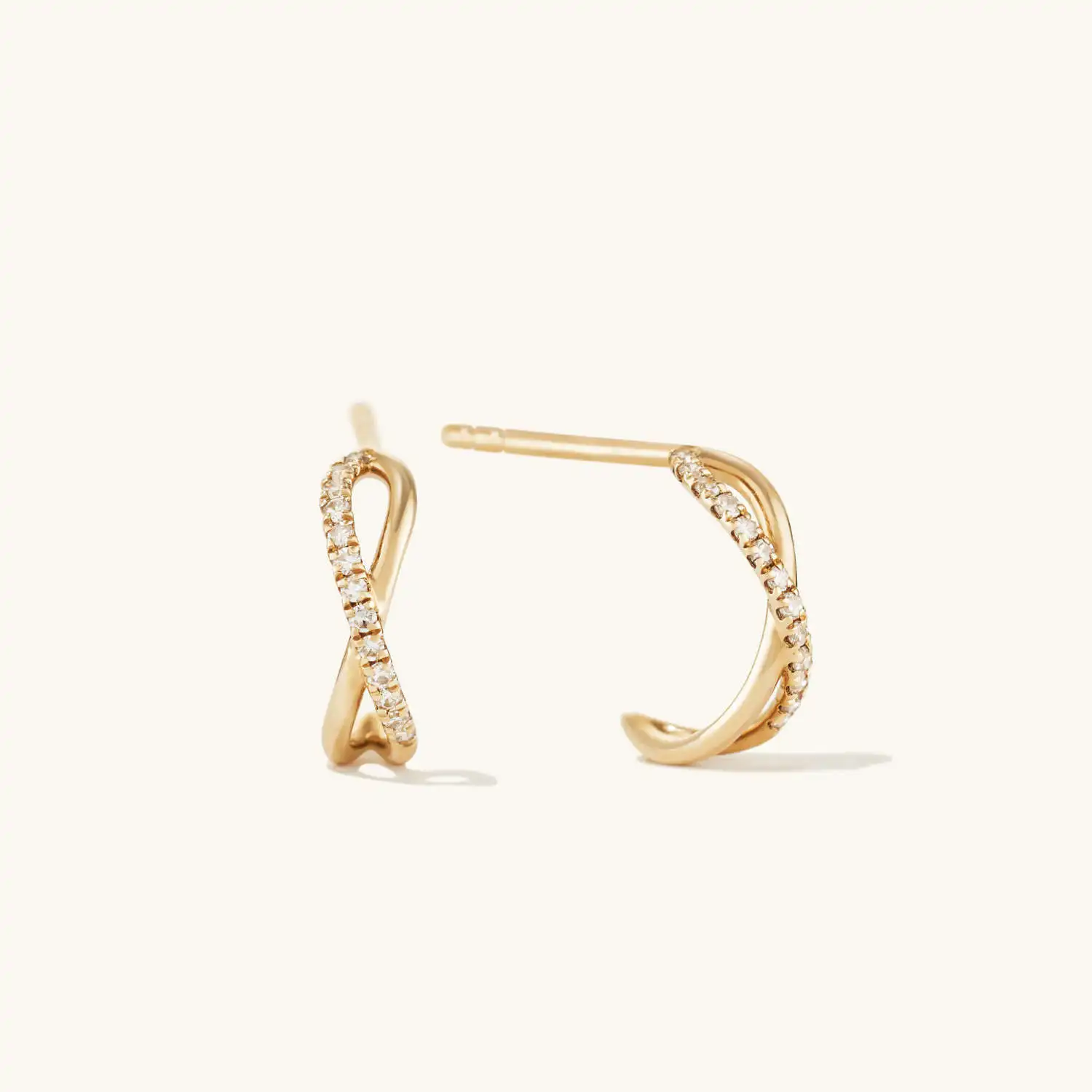 

2021 new trend earrings Hoop ear studs fashion design inlaid cubic zirconia S925 sterling silver 14k gold plated woman earrings