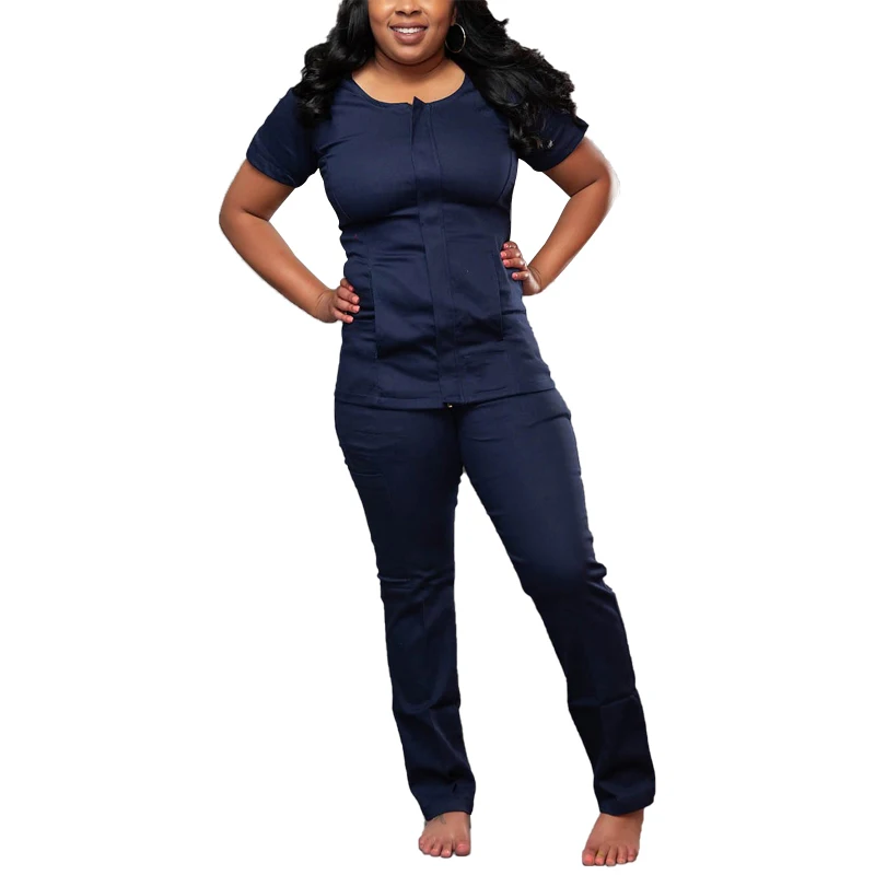 

New doctor confortable design clinic custom dental hospital uniform polyester uniform soft scrubs, Custom color