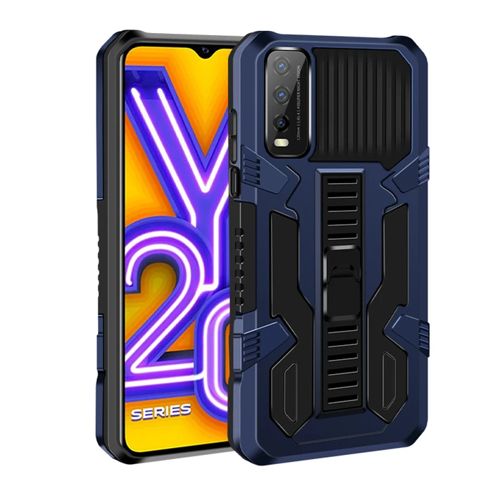 

Rugged Case Hard PC Soft TPU Magnetic Shockproof Stand Holder Car Ring Phone Case For Vivo V21E V21 5G y20 Back Cover Case, Blue,black,red,golden,green,silver