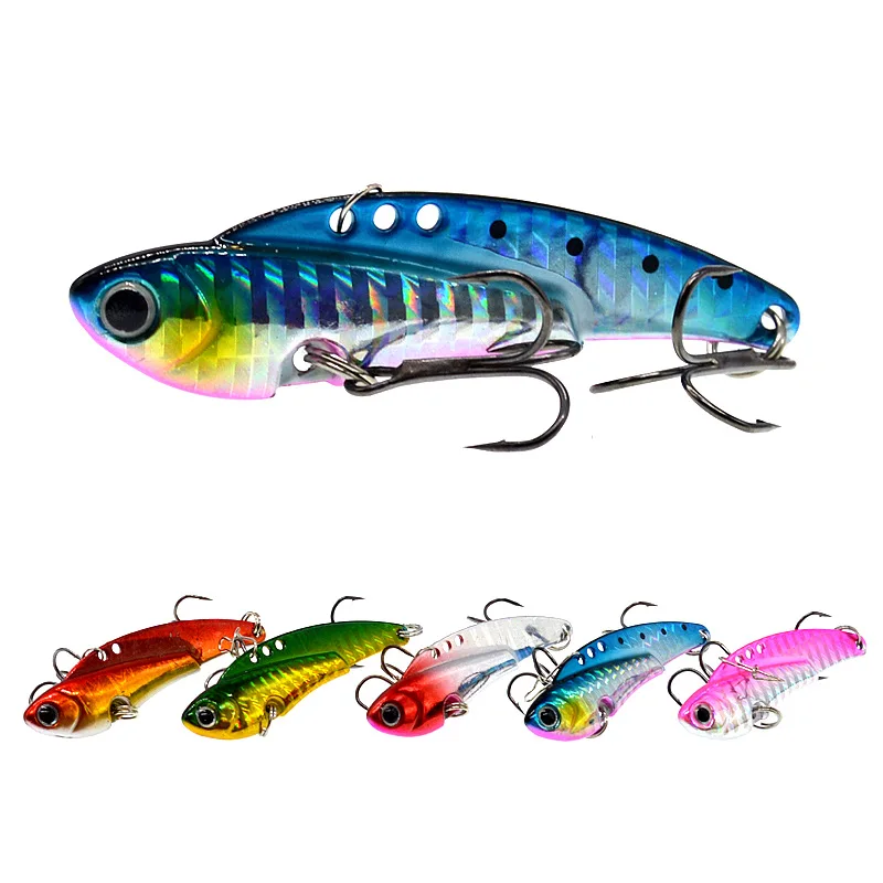 

Metal blade rotating spoon hard lure 20g 6cm VIB Spinner Artificial fishing Lures Bait, 5 colors
