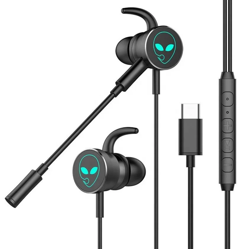 

1.2m Stereo Bass Headphone In-Ear 3.5MM Wired Earphones Metal HIFI Game Earbuds for Xiaomi Samsung Huawei Phones