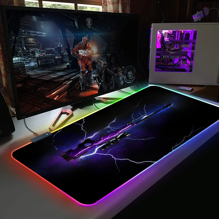 

high quality dropshoping custom CS mouse pad designwireless mouse pad charger