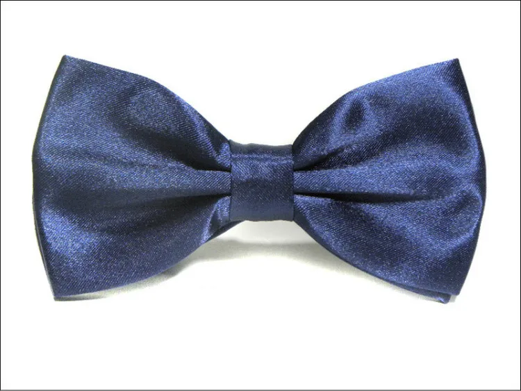 Bright solid color satin bow tie double-layer business suits plain bow tie fashion accessories wholesale