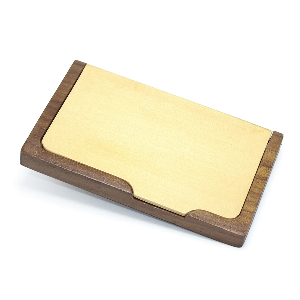 

Wooden Cardcase Wood Credit Cardbox Personality Handwork Bamboo Business Card Holder