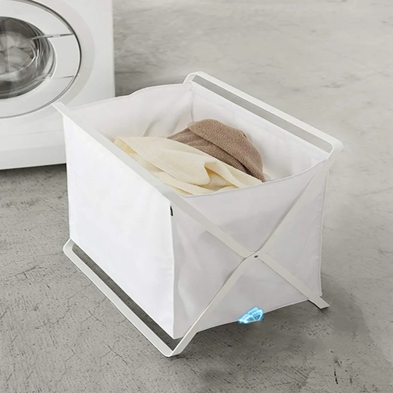 
Bathroom Bedroom Home 3 Sections Aluminum Frame Foldable Durable Dirty Clothes Laundry Hamper Basket laundry bag 