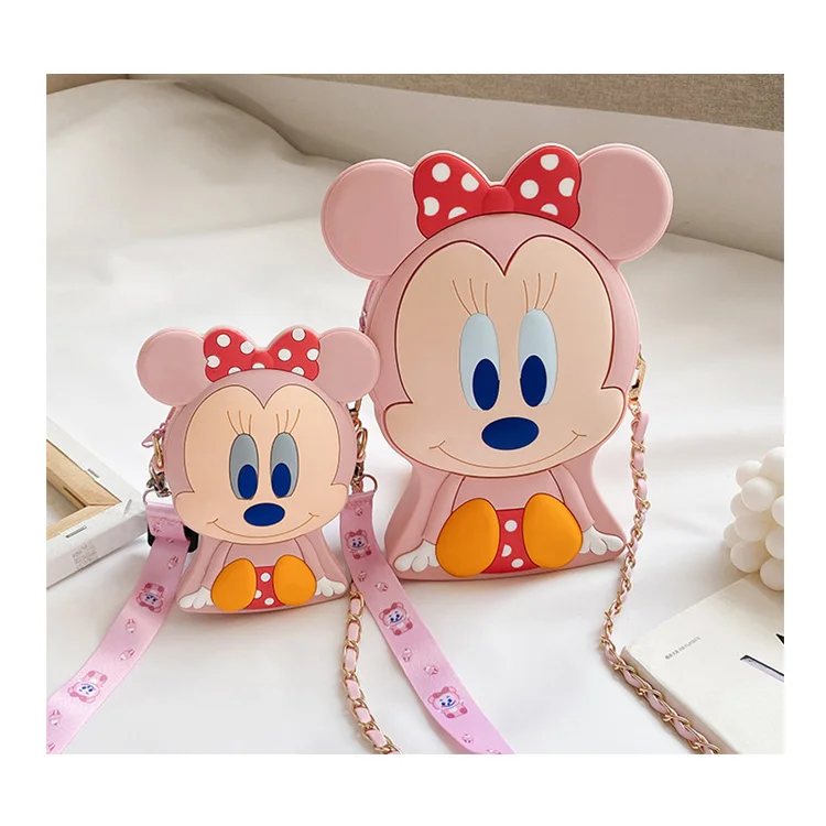 

Fashion Cartoon Mickey Minnie Mouse Crossbody Bags Kawaii Mom Shoulder Bag Children Girl's Mini Outdoor Travel Bags