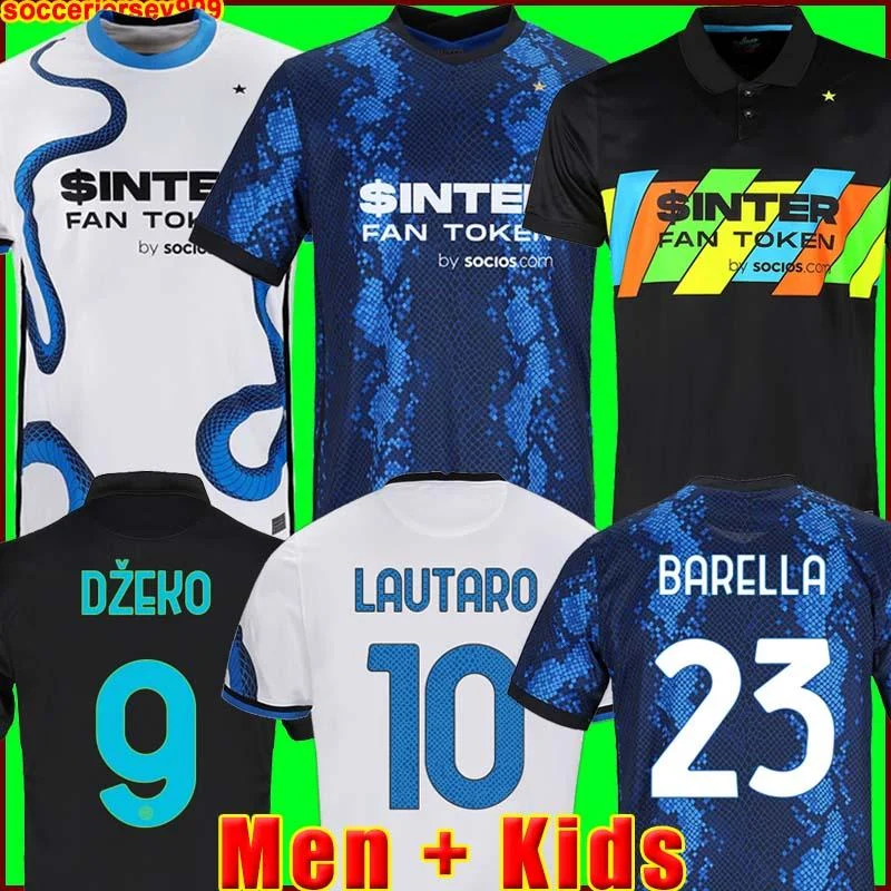 

NIKE Men Inter Soccer Jerseys 2021-2022- Home Blue Away White