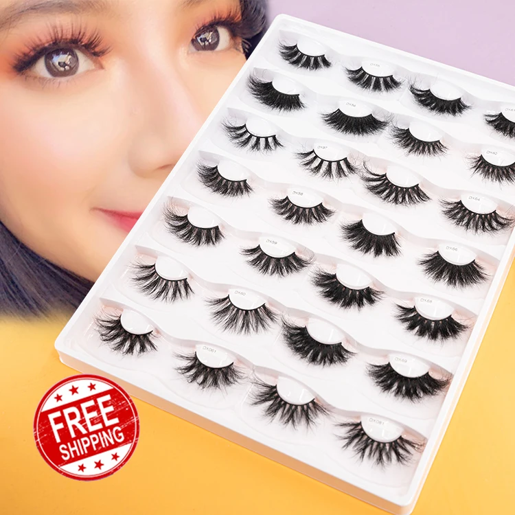 

25mm hand made dramatic thick full strip 100% real mink eyelash lashes, Natural color