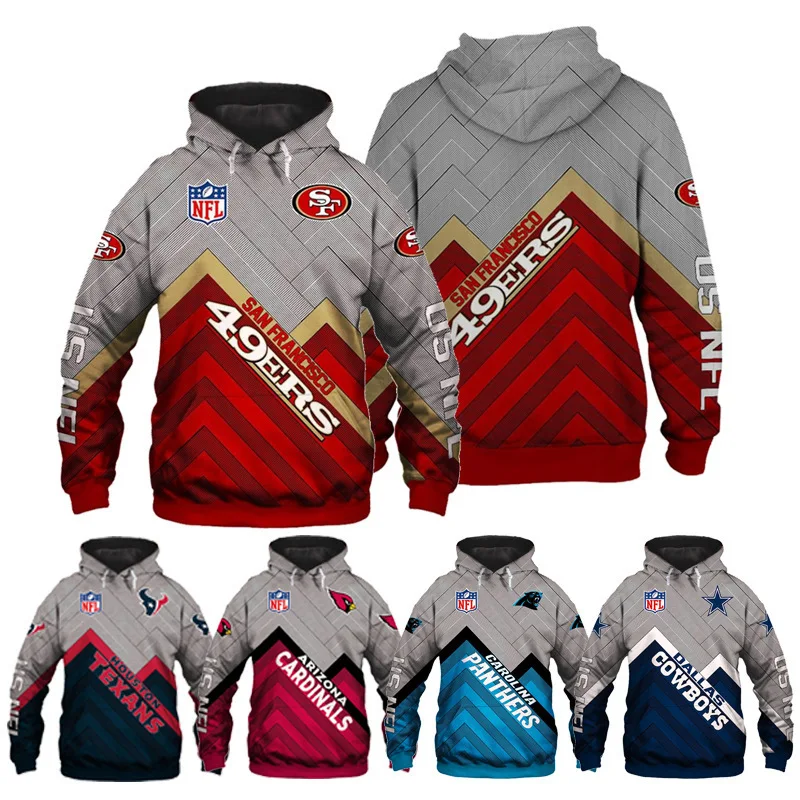 

hot selling man NFL sweatshirt hoodies Printing Long Sleeve Sweater Hoodie men winter coat, Multi