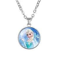 

SAF wholesale hot selling fashion simple Frozen kids chunky pendant necklace jewelry for gift