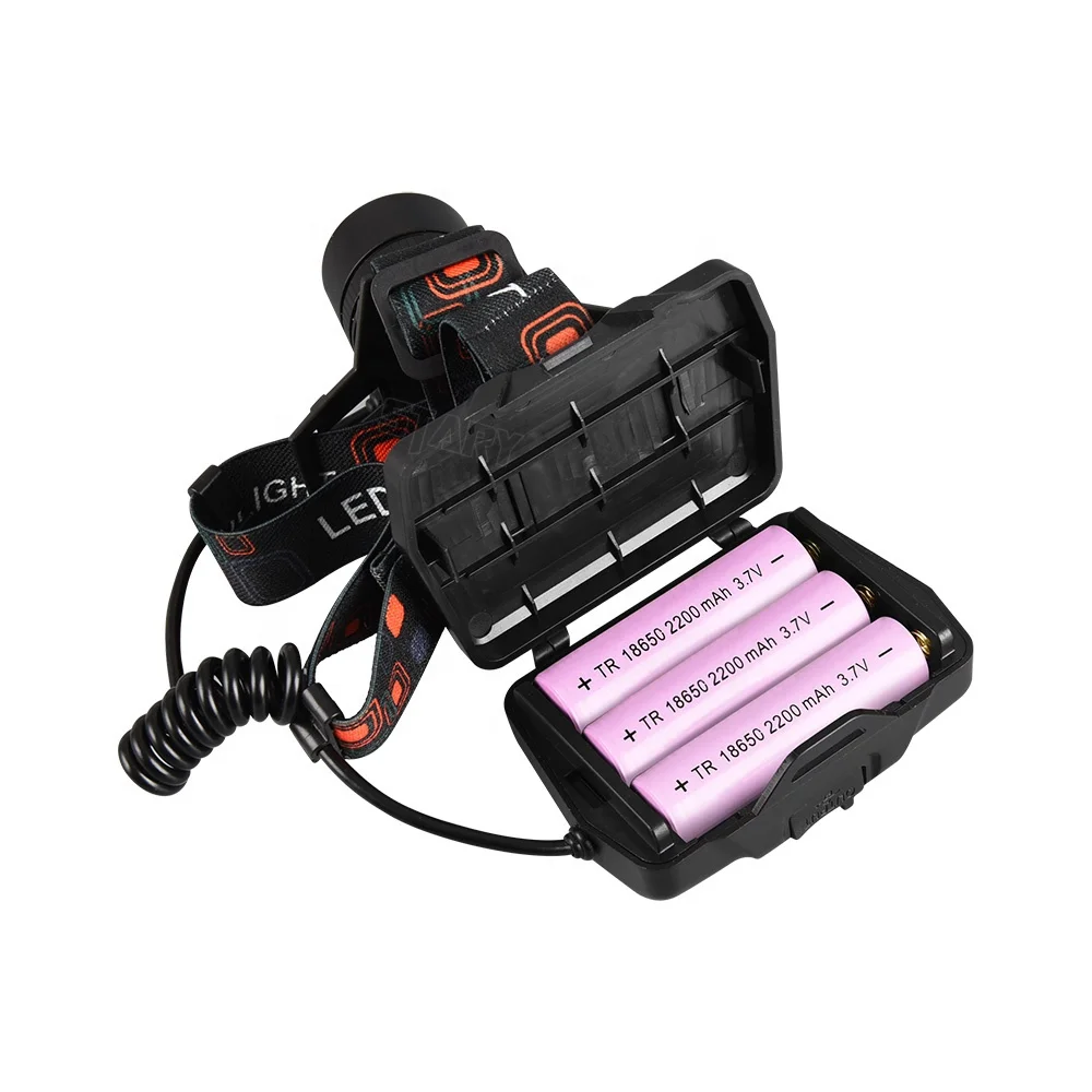 
Powerful 2000 lumen long range XHP50 zoomable led rechargeable headlamp 
