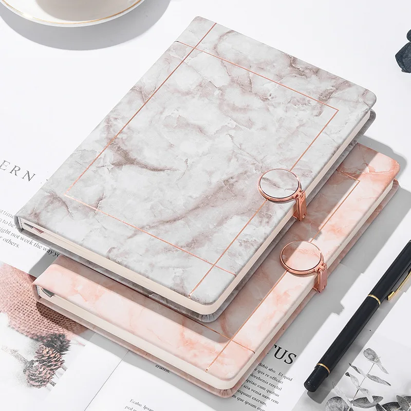 

2023 customized notebook a5 marble leather notebook journal planner cute diary agenda hardcover business notebook with paper