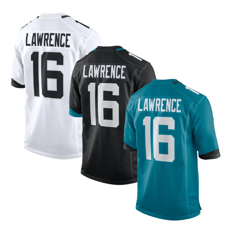 

Jacksonville Trevor Lawrence 16 Top Quality Shirts Clothing Wear American Football Jersey Wholesale