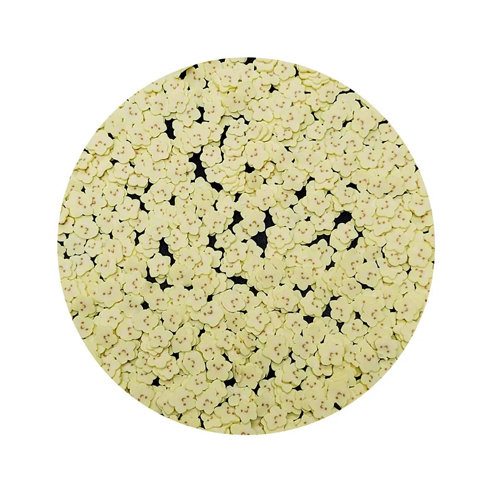 500g Yellow Happy Face Polymer Clay Slice Hot Clay Star Sprinkles Confetti for Slime Fillers Scrapbooking Nail Art Decoration