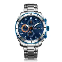 

MEGIR Fashion Men's Watches with Date Chronograph Waterproof Sports Male clock Business Stainless Steel Wristwatch Reloj Hombre