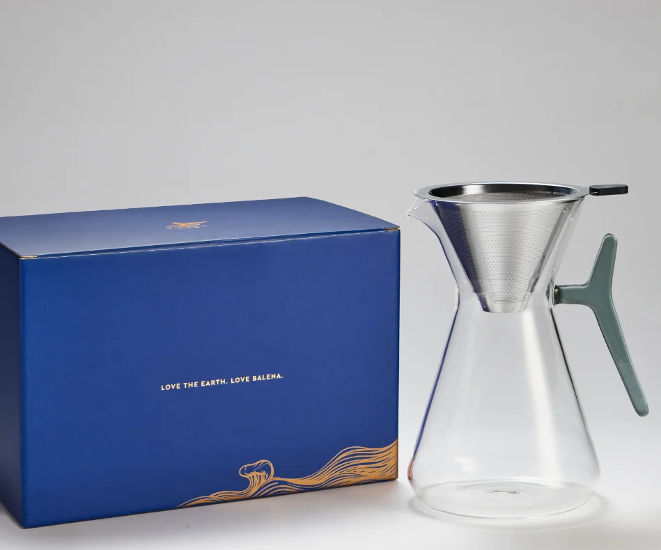 

Designer Pour Over Glass Coffeemaker