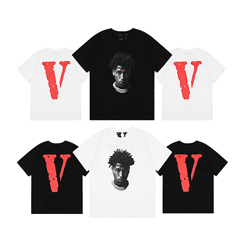 

High Quality Men V Lone Short Sleeve Trendy Design Printed Comfortable Cotton T-shirts V Lone Shirts
