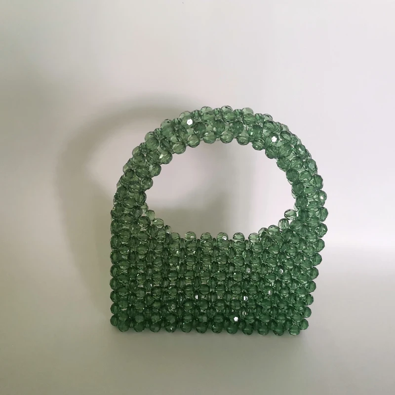 Woman Crystal Beaded Handbag - Green – 11crystals