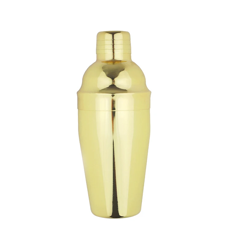 

750ml Hot Sale Bar Accessories Boston&Cocktail Shaker Gold, Customized color