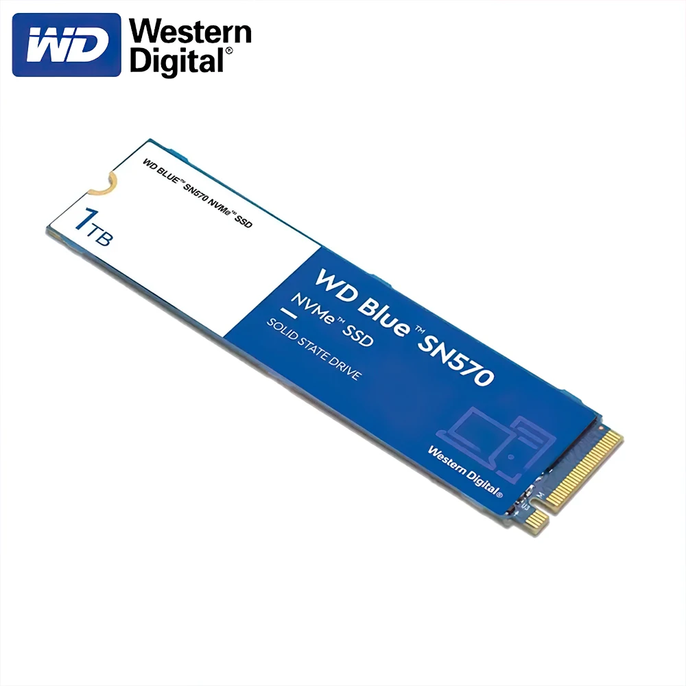 

Original Western Digital WD Blue SN570 SN580 NVMe 2TB 1TB 500GB 250GB SSD PCIe3.0*4 M.2 2280 Internal Solid State Drive