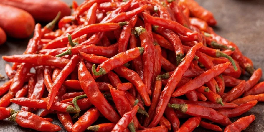 Chef toasting Sichuan peppers in a skillet