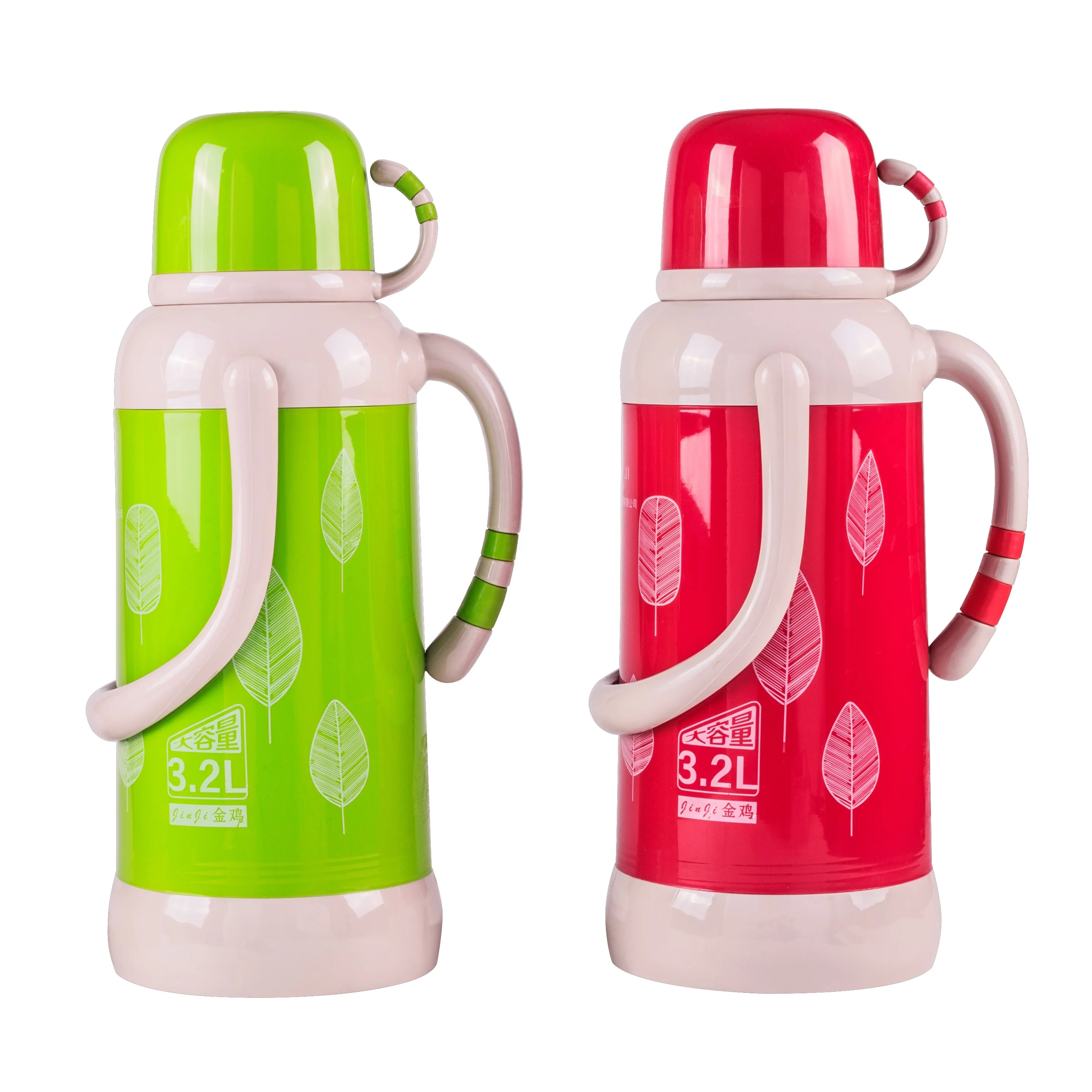 

Hot sell high quality 3.2L large capacity tea thermos vacuum flasks with glass refill, Customized colors acceptable